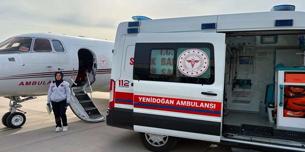 Mardin’de Ambulans Uçak 70 Günlük Bebek İçin Havalandı